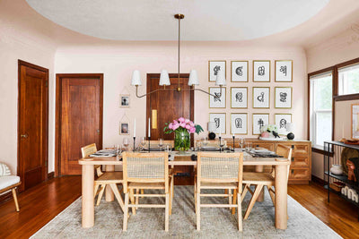 Why Blush Pink was the Best Dining Room Color for this LA Bungalow