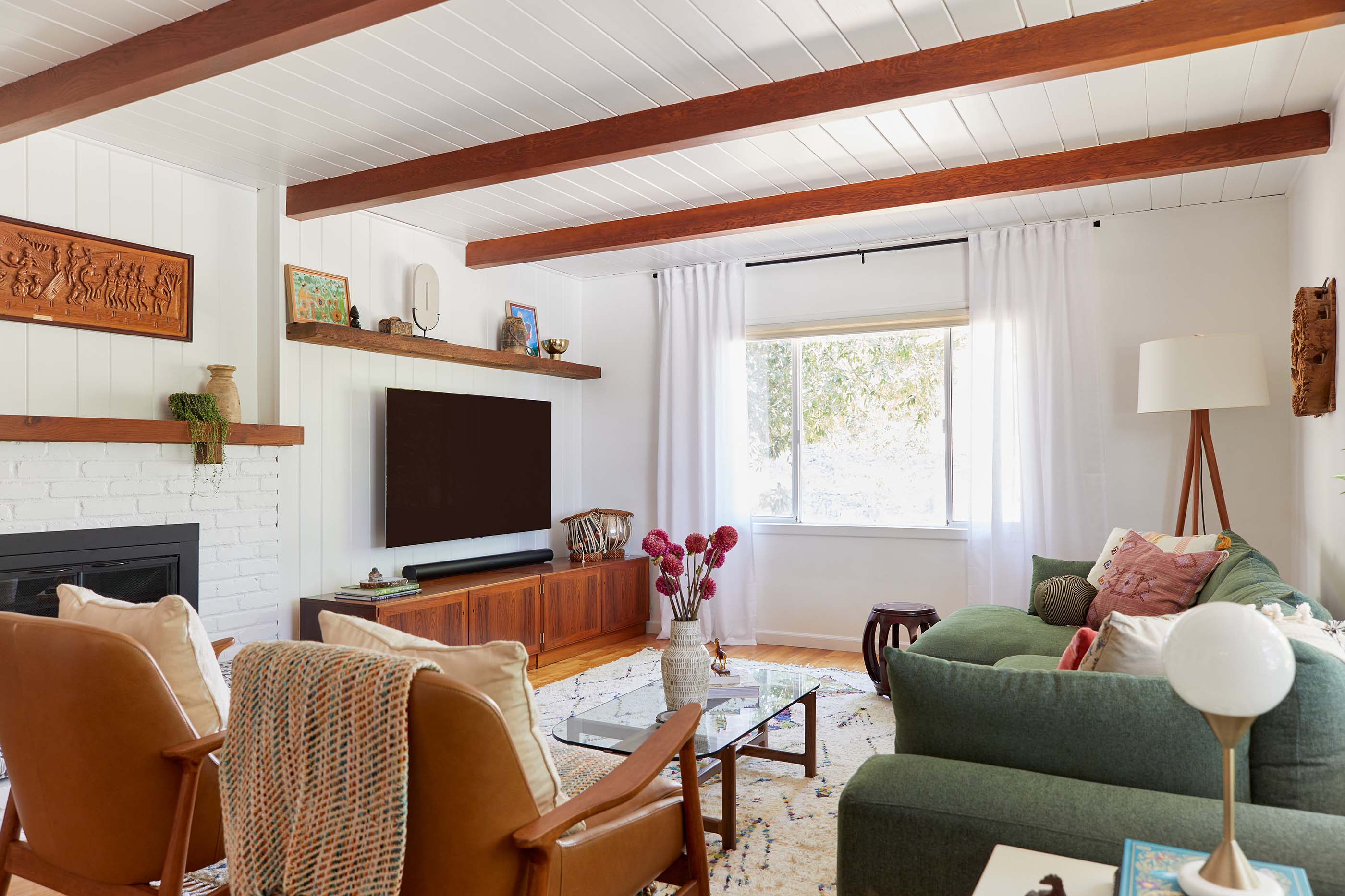Cozy Living Room Wood