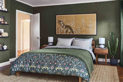 This Dark Green Bedroom is a Lesson in Small-Space Design