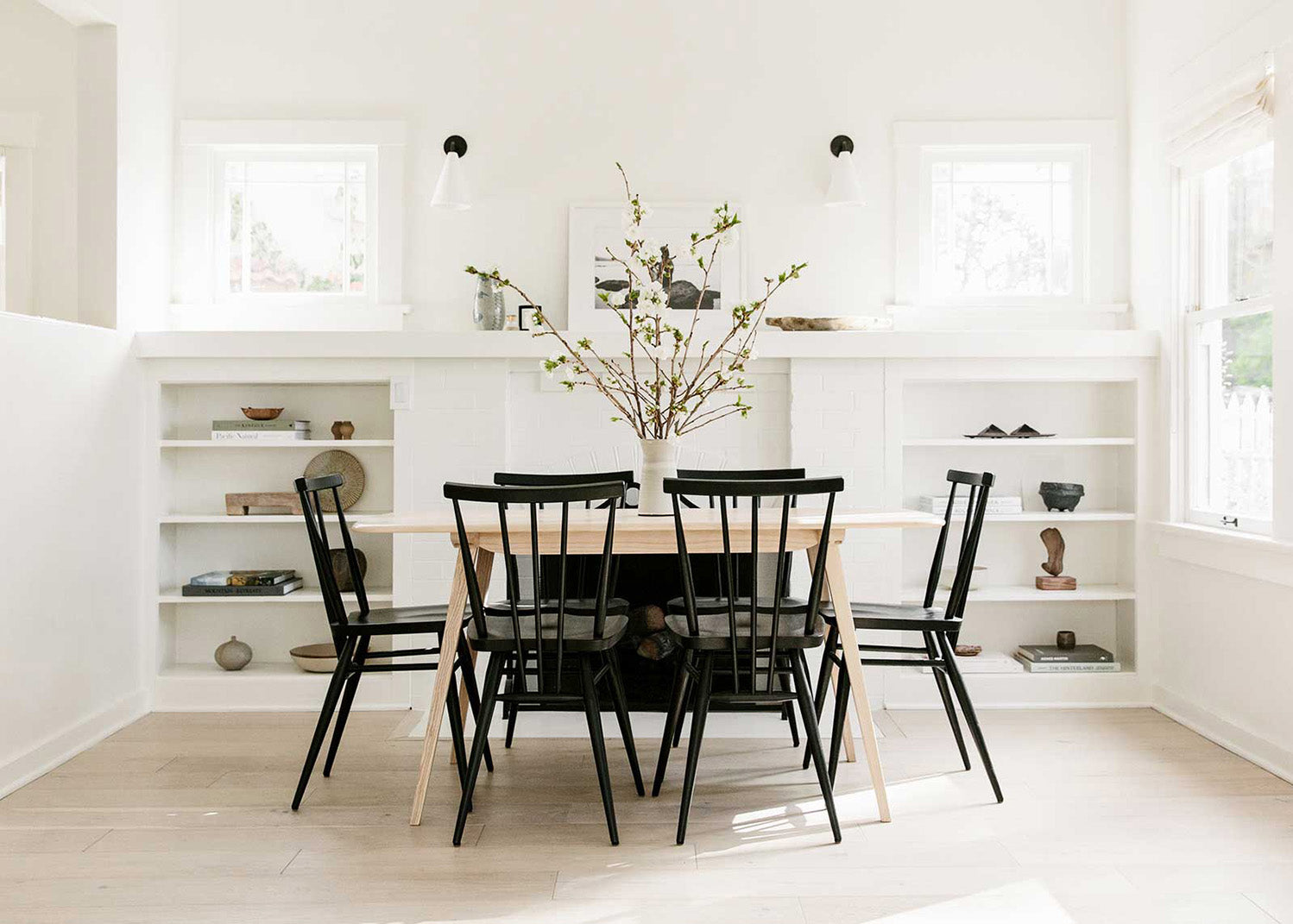 Black White Dining Room