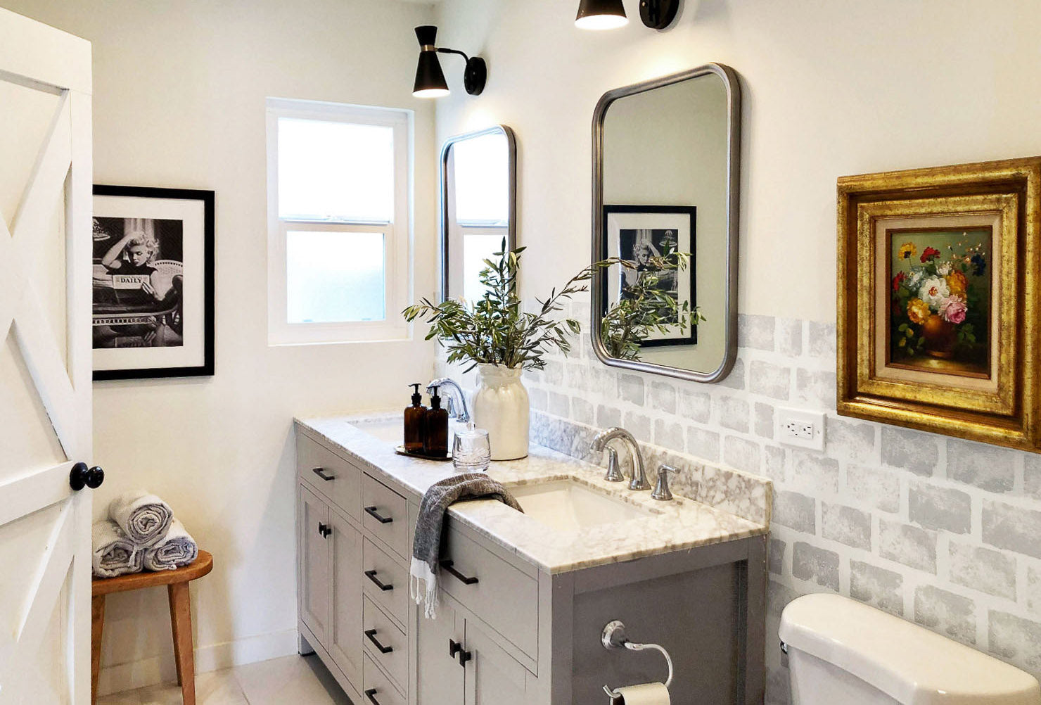 Painted Bathroom Cabinets: How to Get the Look | Clare