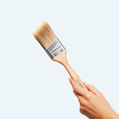 A high-quality 2" angled paint brush perfect for trim and touch-ups made from ultra-soft polyester filaments with finely tapered ends for super clean lines.