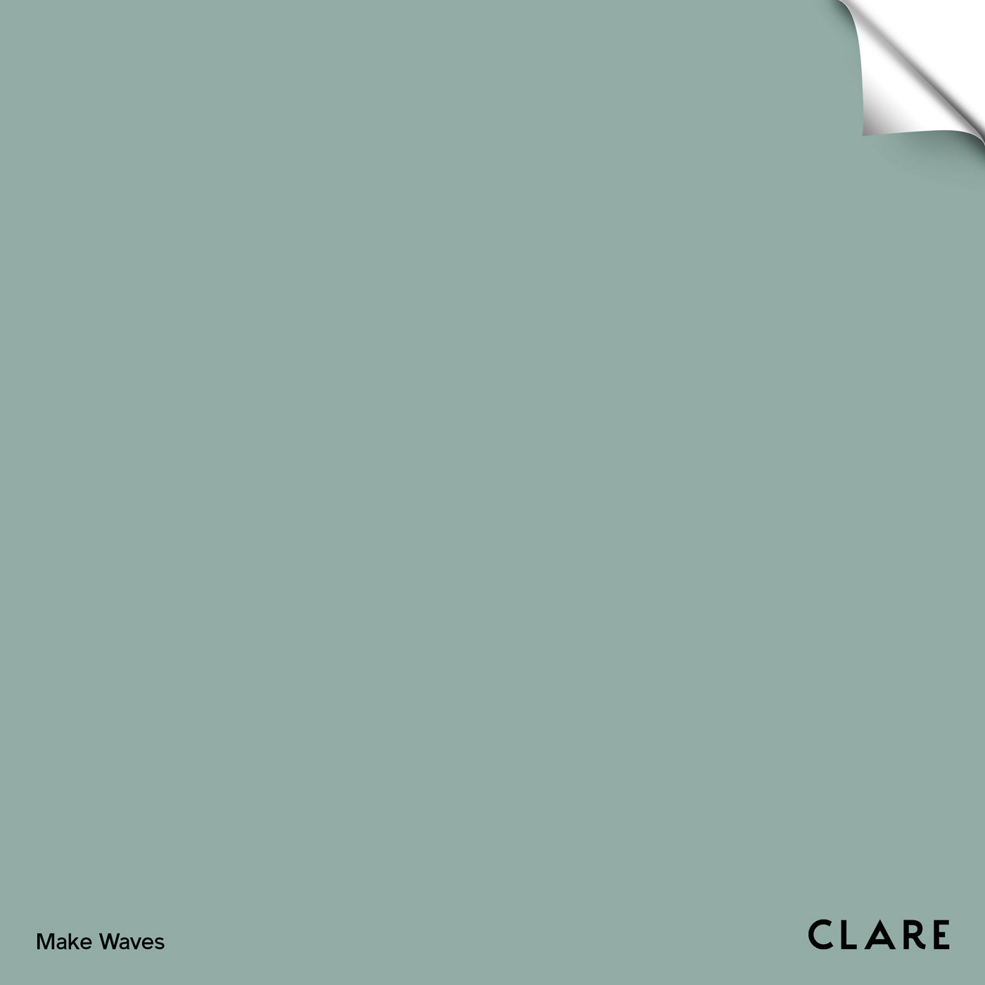 Make Waves Serene BlueGreen Paint Color Clare