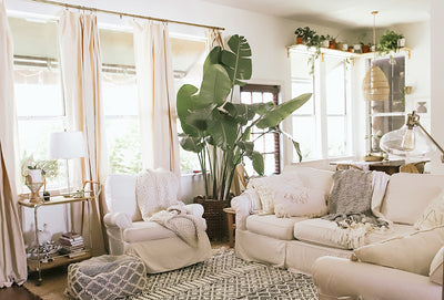 This Open Concept Space Has Perfected The Art of Boho Living Room Decor