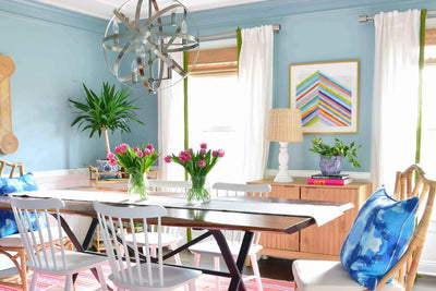 This Breezy Blue Dining Room Makes Every Day Feel Like a Summer Friday