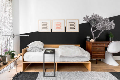 A Black and White Bedroom Makeover That's Anything But Expected