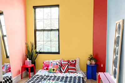 Make Your Home Pop With This Colorful Bedroom Idea