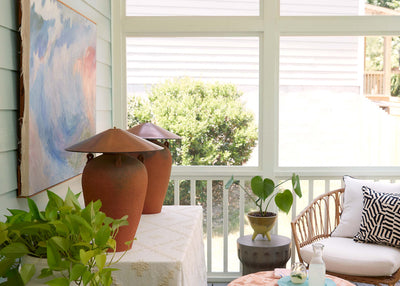 This Newly Painted Covered Porch is Indoor-Outdoor Living Perfection