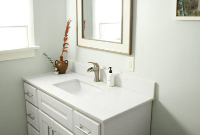 Before and After: A Once Dark Bathroom Gets a Bright and Airy Makeover