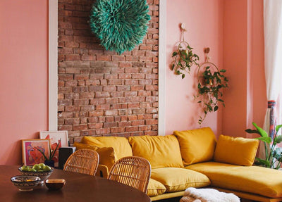 This Pink Bohemian Living Room Got a Major Quarantine Makeover