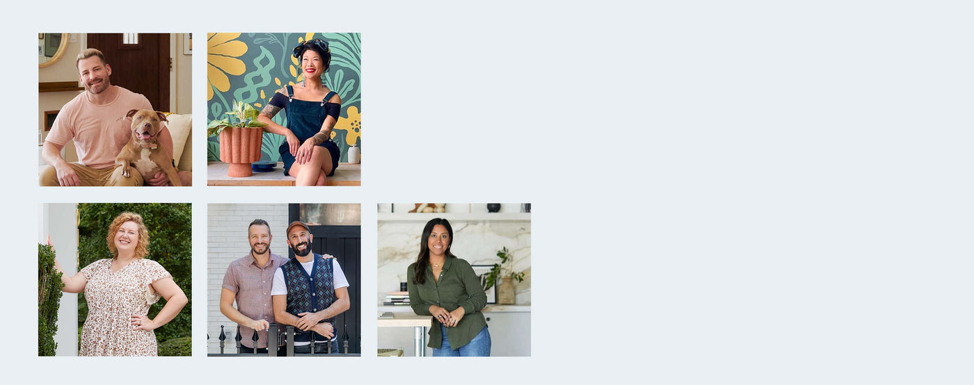Grid layout of images showing Clare Collective community members.