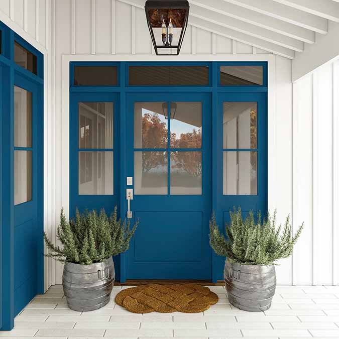Jolie Wall and Trim Paint - for use on walls, millwork, and masonry  surfaces (Semi-Gloss, Nautical Blue) 