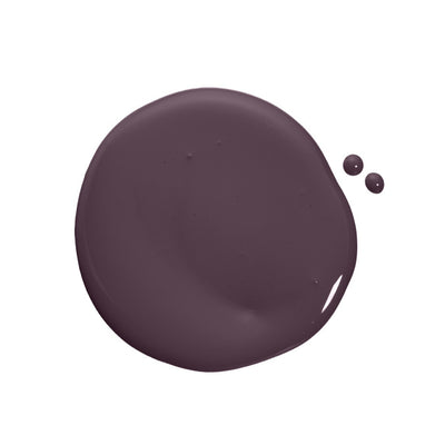Wet paint featuring the color Night Groove from Clare, a deep eggplant color that brings to mind the magic of fireside drinks and mood music.