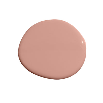 Wet paint featuring the color Subrosa from Clare, a dusty rose color that is understated, elevated and plays well with earth tones.